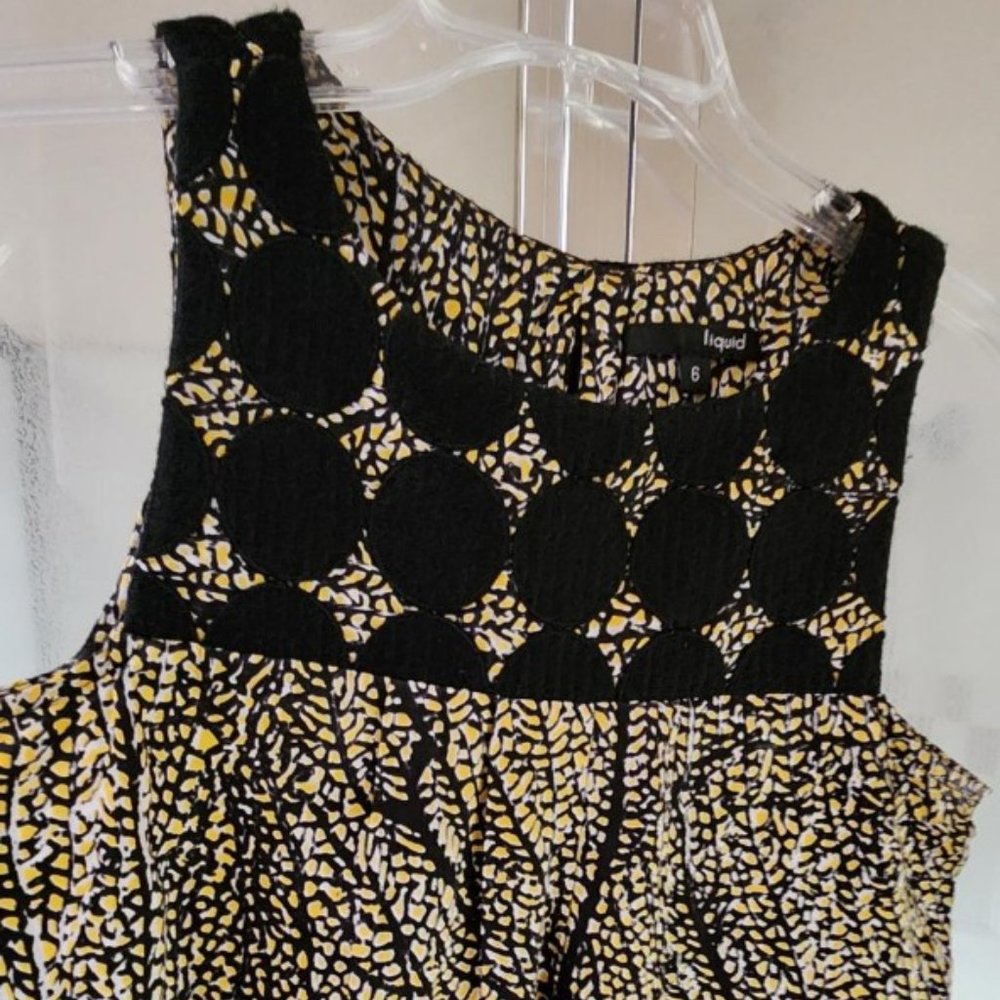 Liquid Silk Blend Embroidered Top Size 6, Made in USA!
